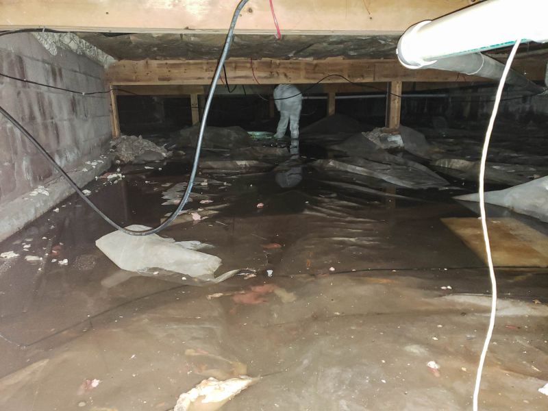 Crawlspace Waterproofing detail